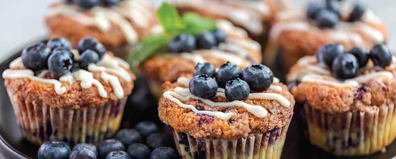 Muffin Mondays blueberry muffins